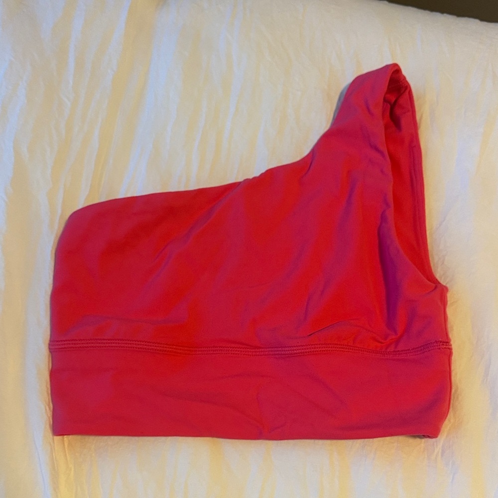 lululemon athletica Red One-Shoulder Top